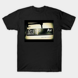 Orchid Avenue2, Hollywood, California by Mistah Wilson T-Shirt